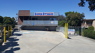 SuperStorage San Diego front banner of storage